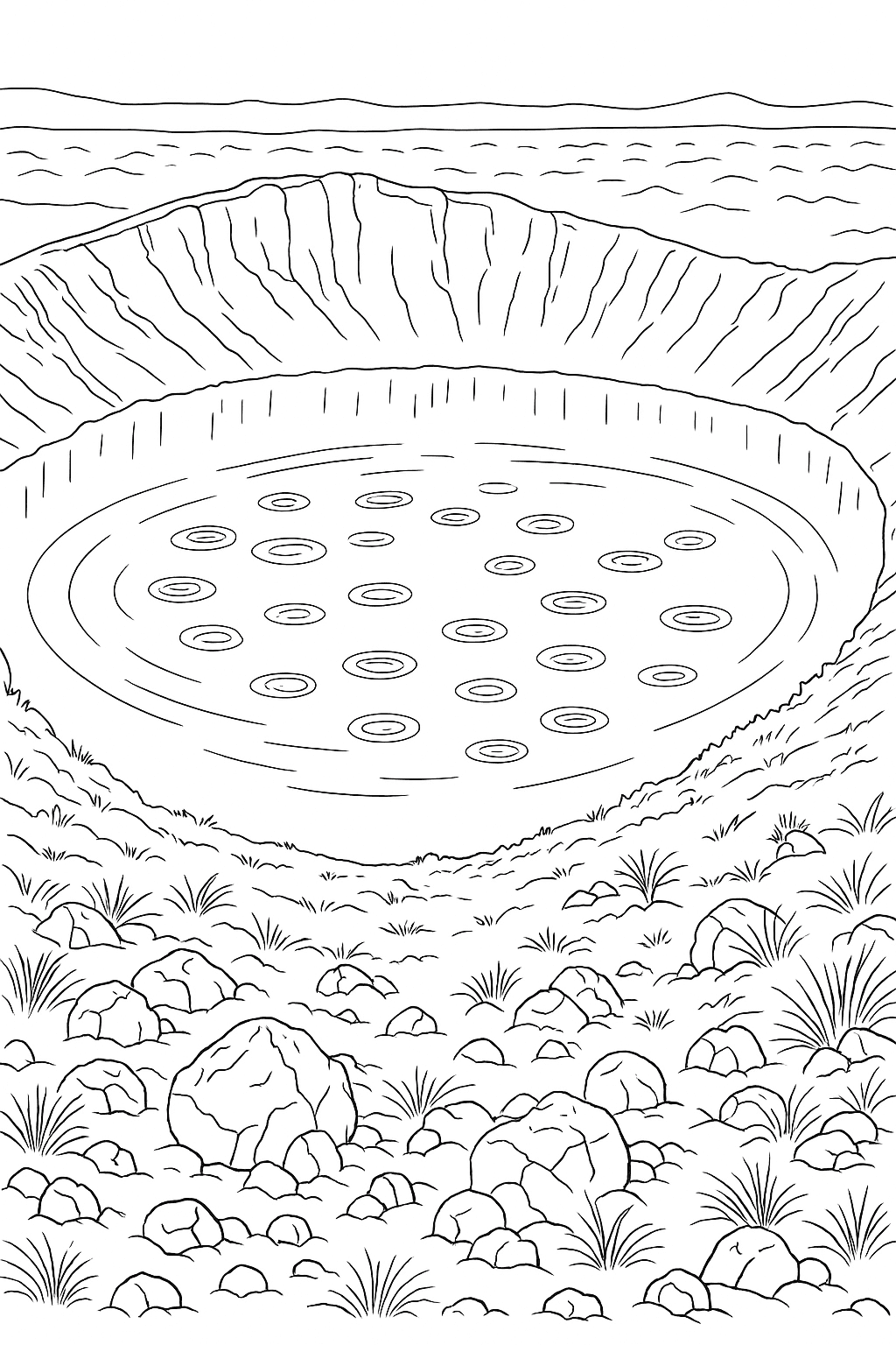 Crater Rain Lake