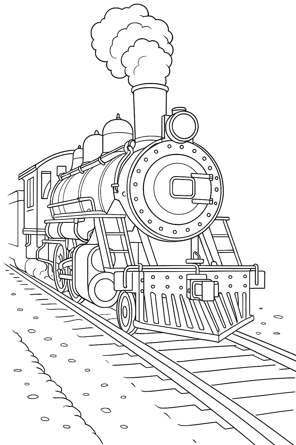 Steam Train Through Mud