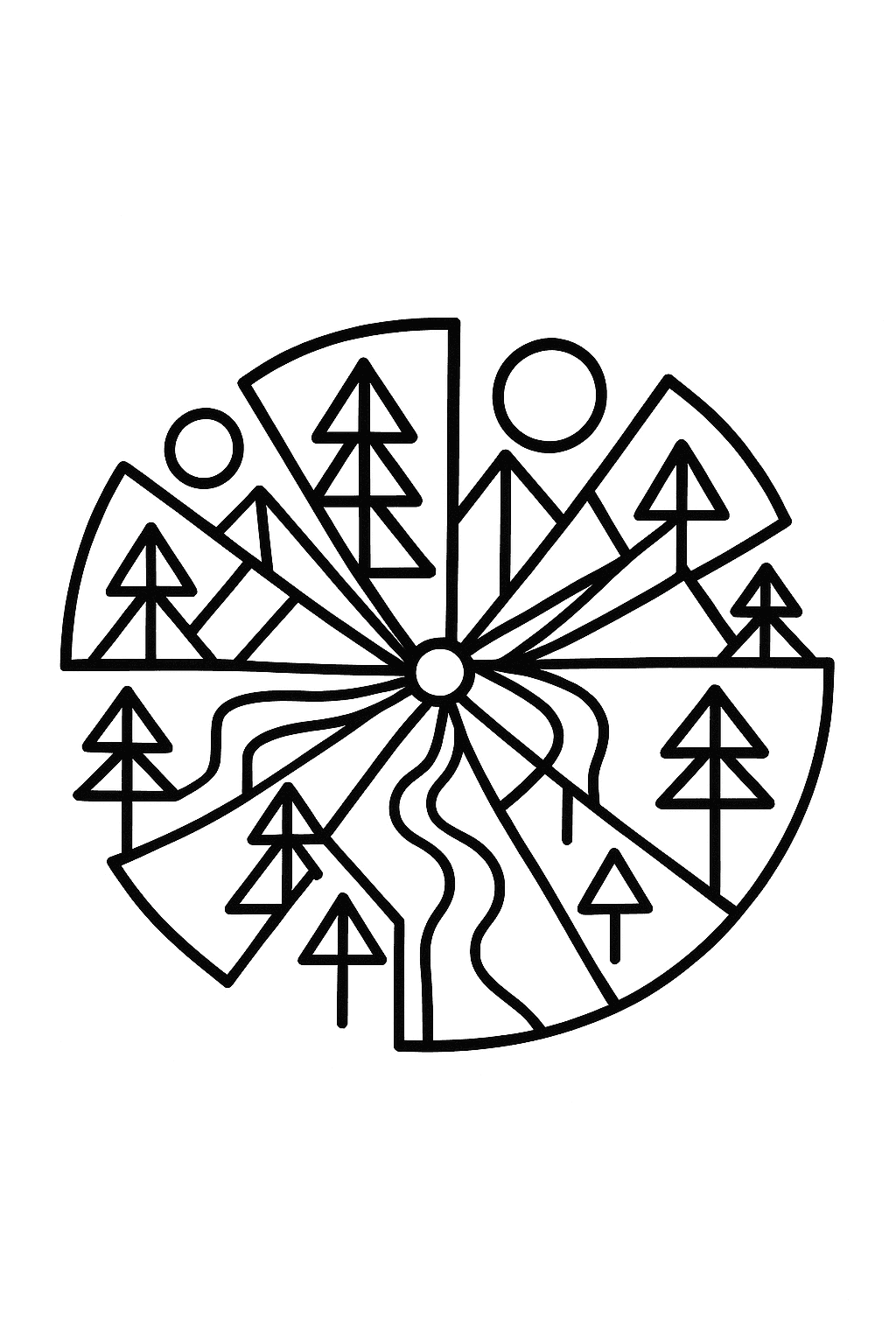 Abstract Nature Spin