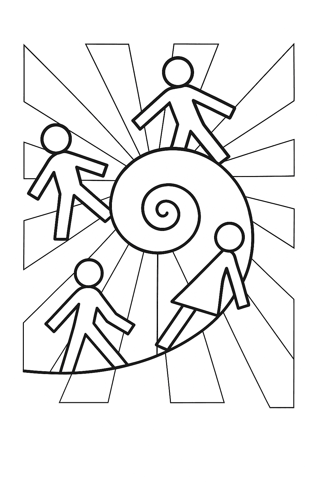 Minimalist Spiral Figures
