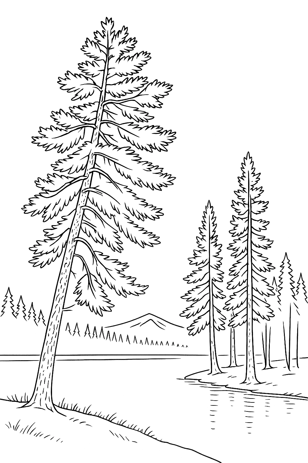 Frosty Pines Swaying