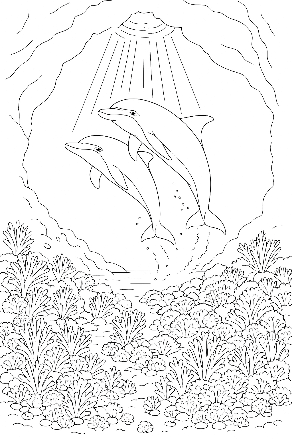 Coral Garden Dolphins
